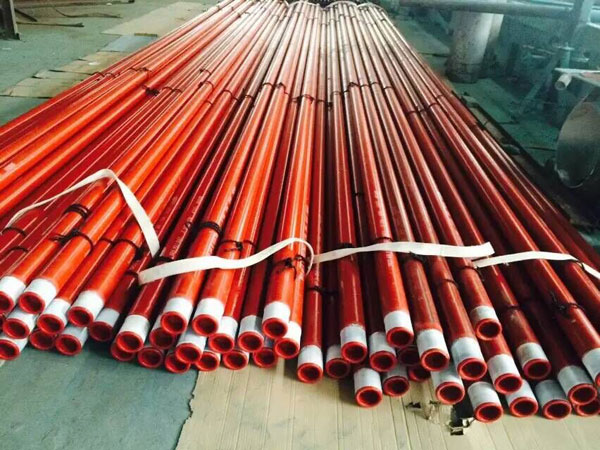 红色3PE防腐钢管
